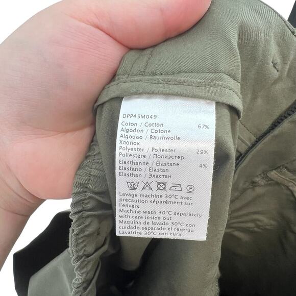 Gerard Darel Olive Green Slim Leg Pull-On Chino Pants Size 36 US 4 - Picture 10 of 11